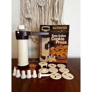 Vintage Hutzler Easy Action Cookie Press - Made in W. Germany (3307)